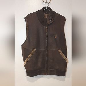 POSTCARD | Brown Shearling Leather Vest
